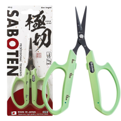 Saboten Scissors Professional Trimming PT-2 SLIM ANGLED GREEN