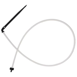 Netafim 0.3 GPH 30 Inch Dripper Stake Assembly WPCJ Dripper Super Flex UV White PE Tubing and Angle Barbed Stake (1=25/PACK)