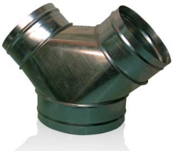 Hydrofarm Y Connector, 12'' x 8'' x 8