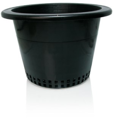Hydrofarm Round Mesh Bottom Pot w/heavy lip, 10'', single