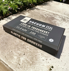 Trapper's Choice 11.5" x 24" Black/Clear Vacuum Seal Bags (5Mil) Pack of 100