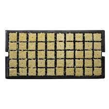 Single Tray - Grodan Stone wool 1.5" A-OK Starter Plugs in Prefilled 30 tray 